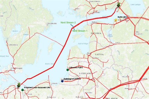 Nord Stream 2 Map