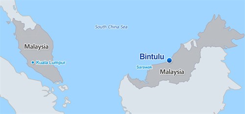 ATT #1 - Location Of The Sarawak Shell Berhad OGP Project In Bintulu , Sarawak