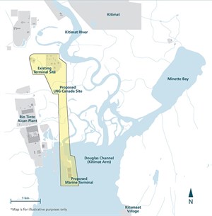 LNG Canada Site Map