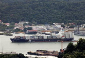 Reuters - Panama Canal Container Ship