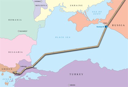 Gazprom Turkstream Proposed Route